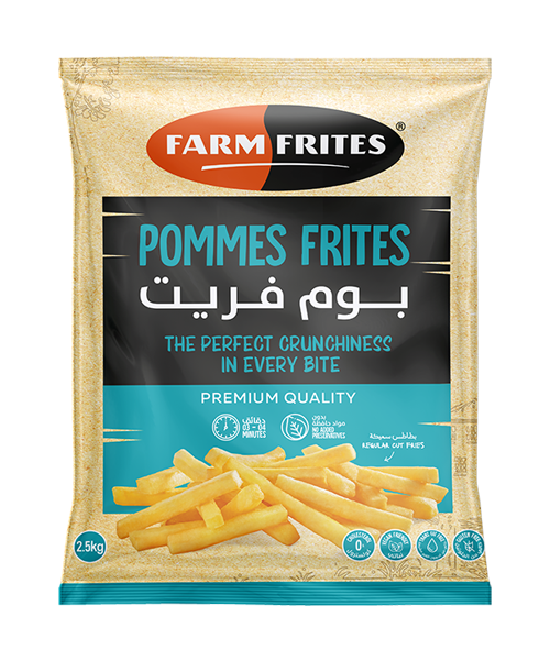 2.5 Kg Frozen French Fries, Packaging Type: Plastic Bag