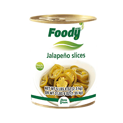 Foody Jalapeno Slices by AGROCORPMade in Egypt