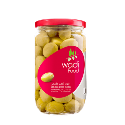 Wadi Food Natural Green Olives by Wadi Food - 650gmMade in Egypt
