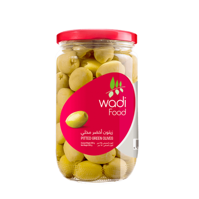 Wadi Food Pitted Green Olives by Wadi Food - 650gmMade in Egypt