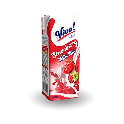 Viva Strawberry Milk Mix by EdafcoMade in Egypt