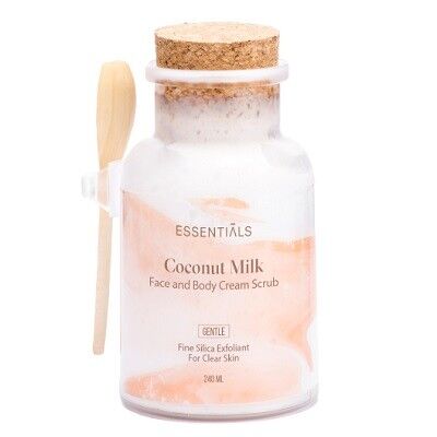Coconut Milk Face and Body Scrub by EssentialsMade in Egypt