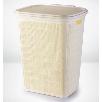 Laundry Basket Jutty With Cover by Maxplast, 2 imageMade in Egypt