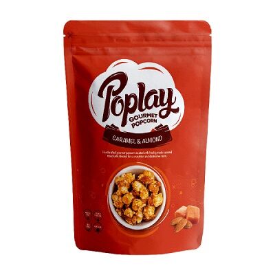 Poplay Almond Caramel Popcorn by Wonders FoodMade in Egypt