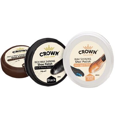Crown Shoe Polish - Wax by Misr Pyramids GroupMade in Egypt